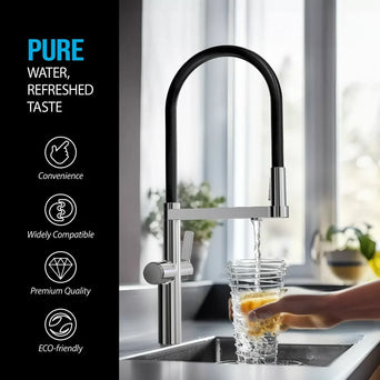 APEC 2-in-1 Pull-Down Kitchen Faucet for Reverse Osmosis or Water Filtration System - Chrome