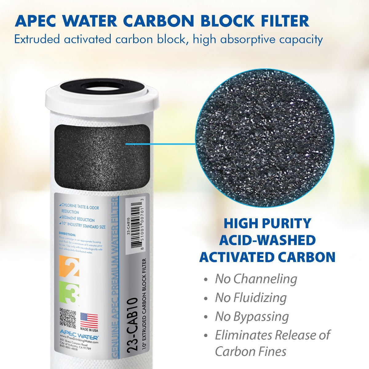 APEC RO Replacement Filters Bundle of 2 Super Capacity Filter Set for all Under Counter ULTIMATE Reverse Osmosis Systems
