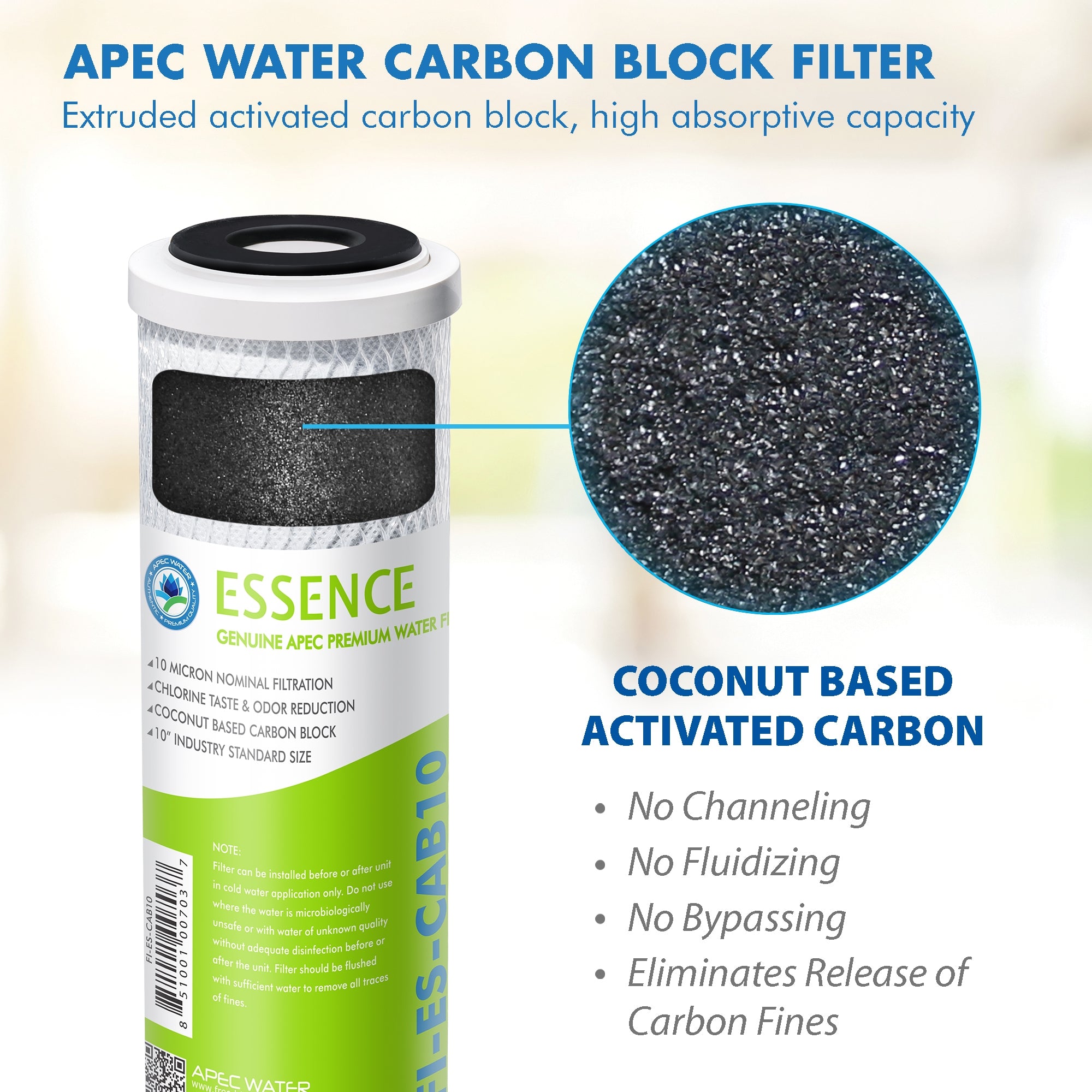 APEC RO Replacement Filters Pre-filter Set for All ESSENCE Reverse Osmosis Systems (Stages 1-3)