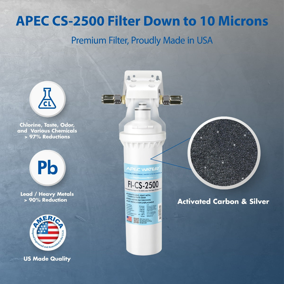 Premium Quality High Capacity Under-Counter Water Filtration System (CS-2500)