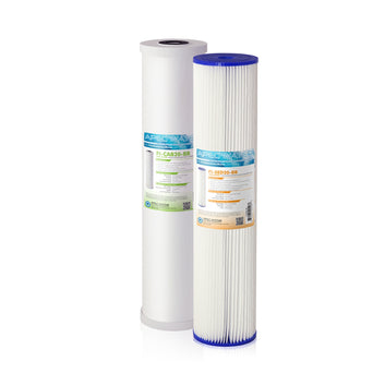 APEC 20 Inch Whole House Sediment Carbon Replacement filter set for CB2-SED-CAB20-BB