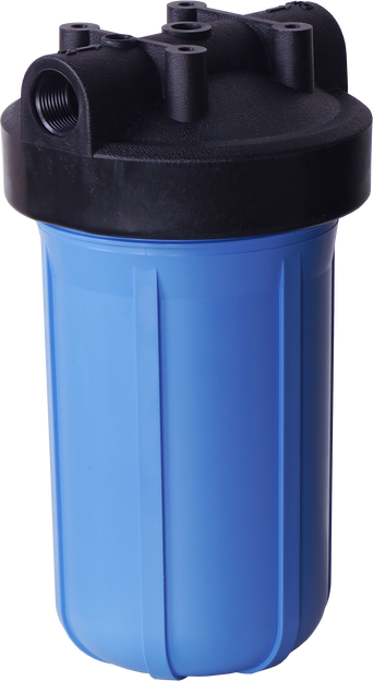 Whole House Blue 10 Inch Housing (1-1/2" FPT) w/o pressure release (filter cartridges sold separately)