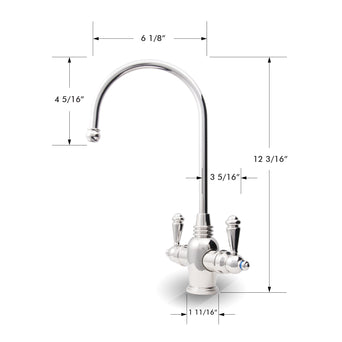 ARLINGTON Hot and Cold Water Reverse Osmosis Faucet - Chrome, Lead-Free