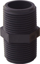 Nipple-PVC (Black) for Whole House Water Filter (1" inlet & outlet)