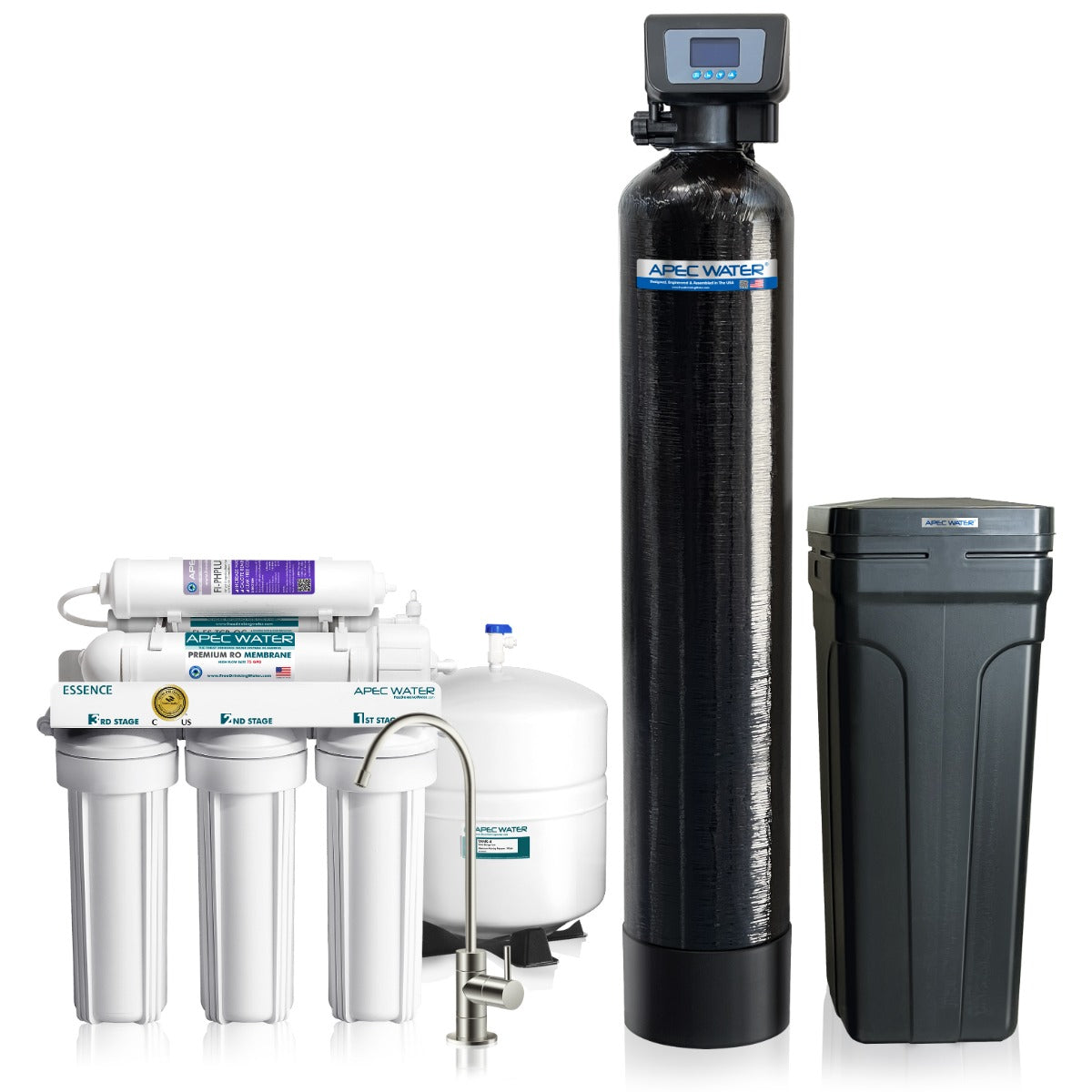Hydro Express Water Softener 45 Plus Alkaline Mineral 6-Stage RO System Value Bundle