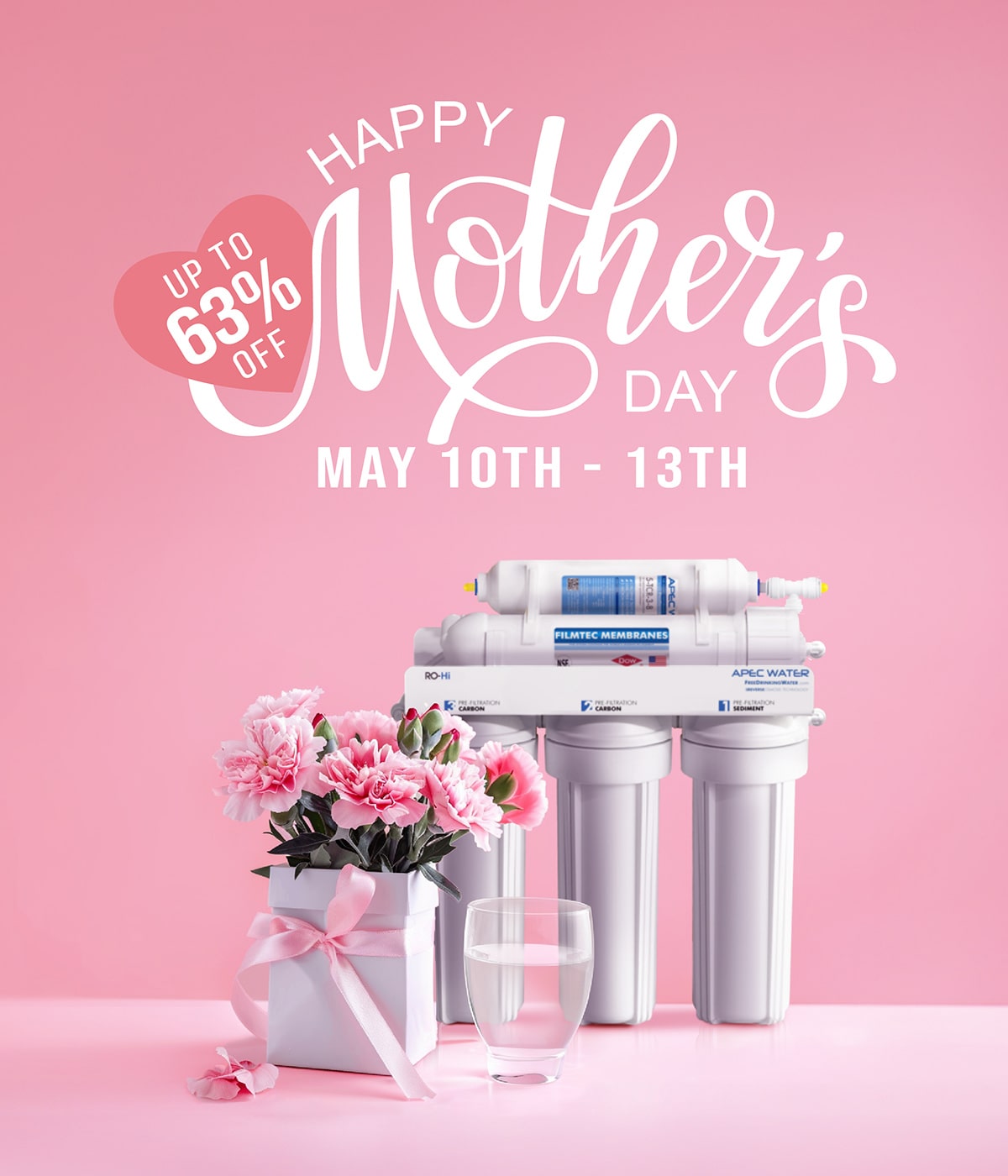 APEC Water Mothers Day Sale Reverse Osmosis Systems Mobile