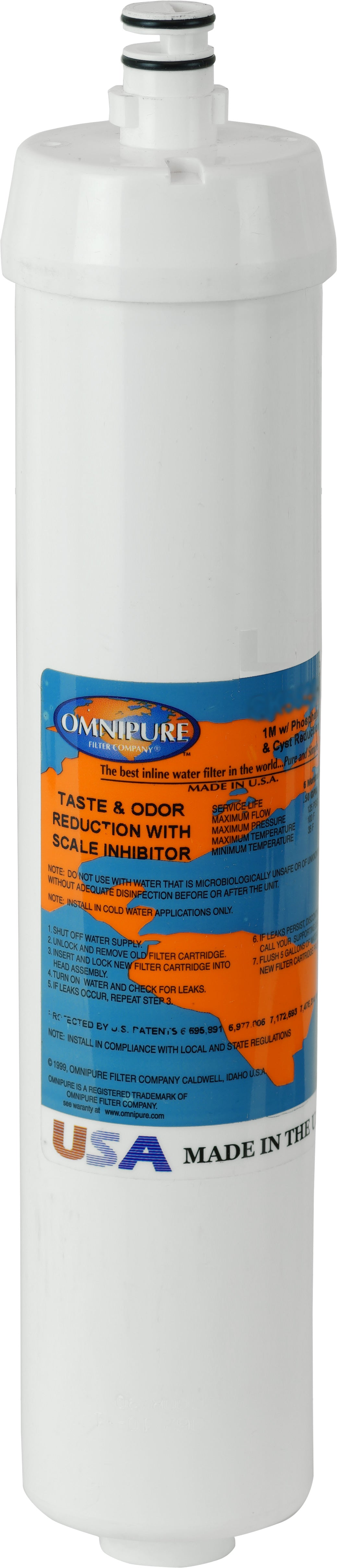 OMNIPURE GAC & SCALE INHIBITOR COMPATIBLE FILTERS CK-SERIES 2.5 Inch x 14" (CUNO AQUAPURE COMPATIBLE)