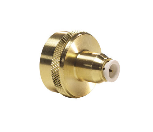 John Guest Brass Female Connector (1/4" Tube OD x 3/4 - 11.5 NH Thread) (NC2098LF)