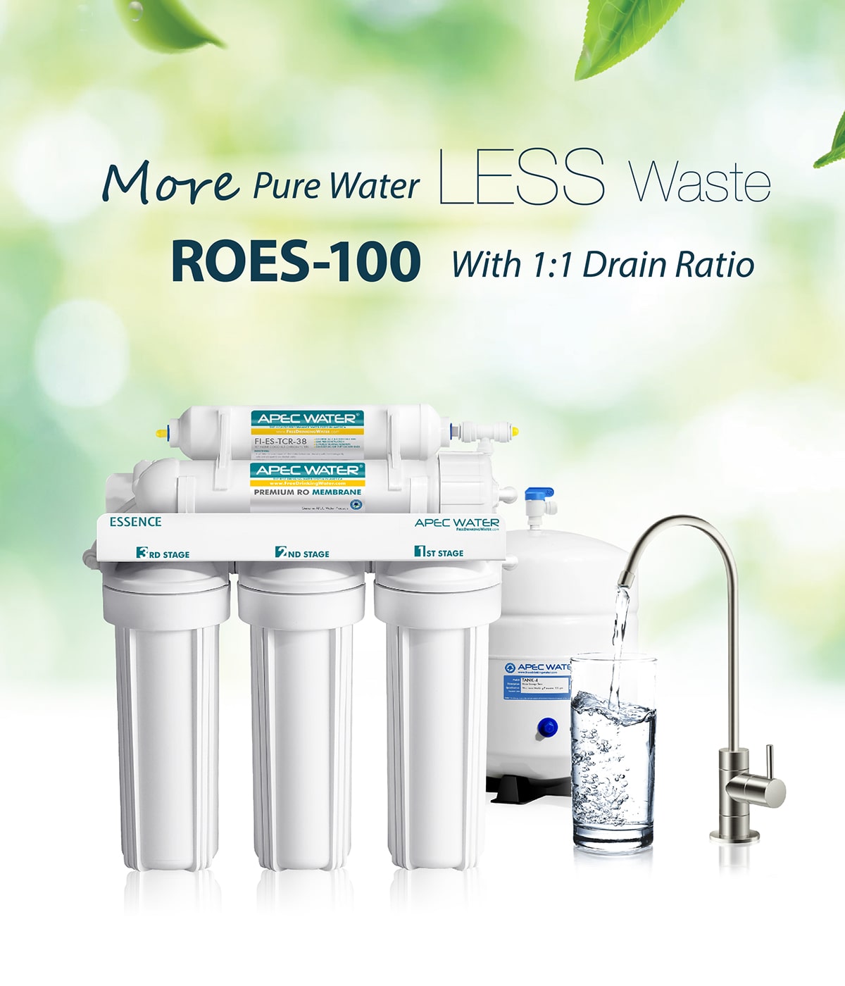 APEC Water new essence ROES-100 ro system homepage banner mobile