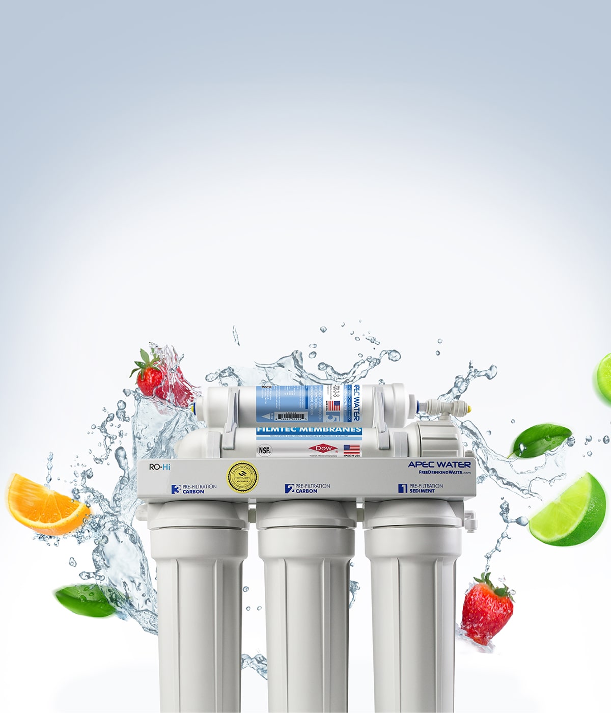 reverse osmosis water filter landing page apec water mobile