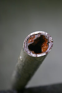 corroded pipe