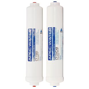 APEC RO Replacement Filters Pre-filter Set for ULTIMATE RO-CTOP, RO-CTOP-C, RO-CTOP-PH and RO-CTOP-PHC Countertop Reverse Osmosis Systems (Stages 1 and 2)
