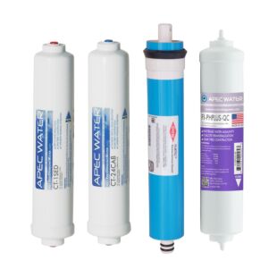 APEC RO Replacement Filters Complete Filter Set for ULTIMATE RO-CTOP-PH and RO-CTOP-PHC Countertop Reverse Osmosis Systems (Stages 1-4)
