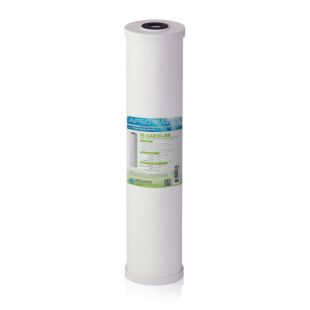 Whole House High Flow Radial-Flow GAC Carbon Filter 4.5"x 20", 25 Micron