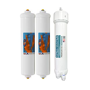 Complete Filter Set for Water Cooler Models PWC-406R, 1006R & 1506R - 12" (Stages 1-3)