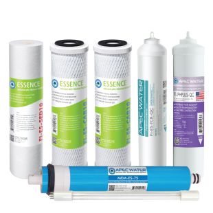 APEC Complete Filter Set for ESSENCE 75 GPD PH and UV Reverse Osmosis 7-Stage Systems (Stages 1-7)