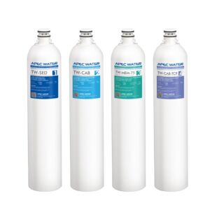APEC Complete Filter Set for Twist Lock Reverse Osmosis Systems (Stages 1 - 4)  