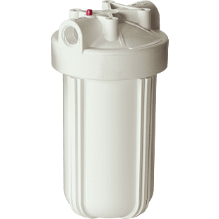 Whole House White 10" Housing (1" FPT) w/ pressure release (filter cartridges sold separately)