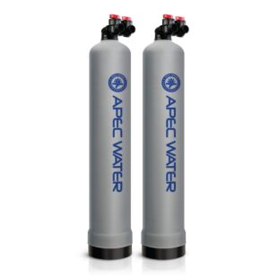APEC WH-SOLUTION-15-COAT Whole House Water Filter and Salt Free Water Conditioner Systems with Coat for 3-6 Bathrooms