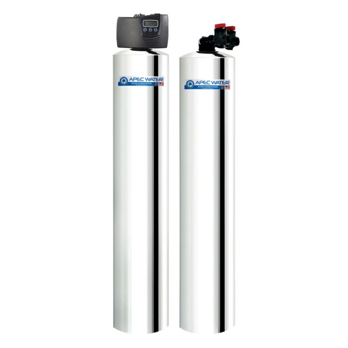 APEC WH-SOLUTION-MAX10 Salt Free Water Conditioner and Whole House Water Purification Systems for Home with 1-3 bathrooms