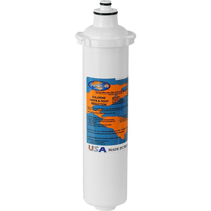 Omnipure / Everpure Compatible E-Series GAC Filter for chlorine taste & odor removal, 10" L, E5536