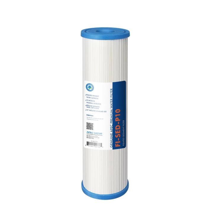 APEC 10" Pleated Sediment Replacement Filter For Under-sink Reverse Osmosis Water Filter System