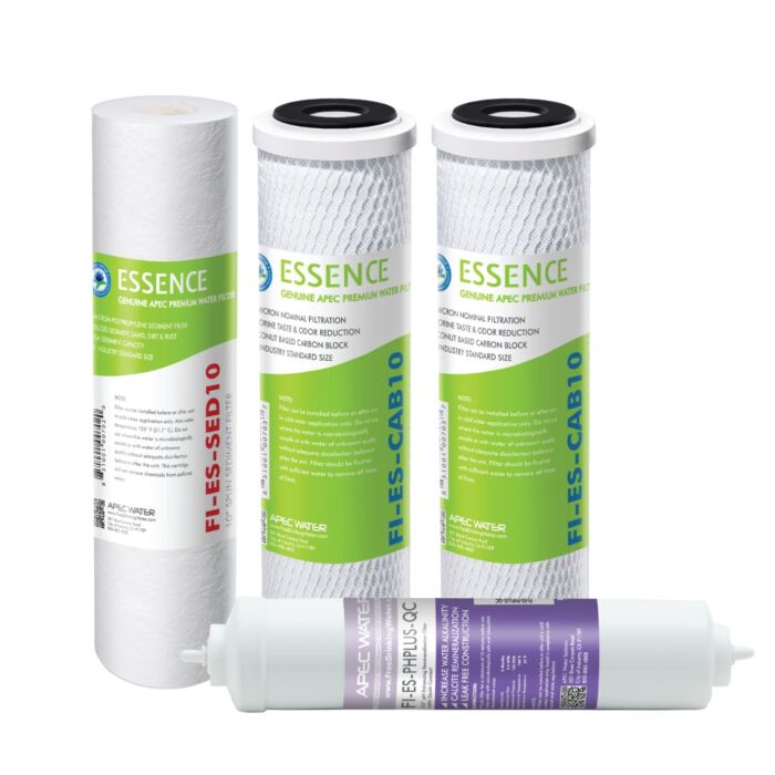 APEC RO Replacement Filters Pre-filter Set for ESSENCE 75 GPD PH Reverse Osmosis Systems (Stages 1-3 and 6)