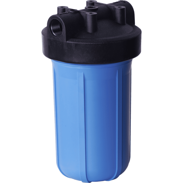 Whole House Blue 10" Housing (1-1/2" FPT) w/o pressure release (filter cartridges sold separately)