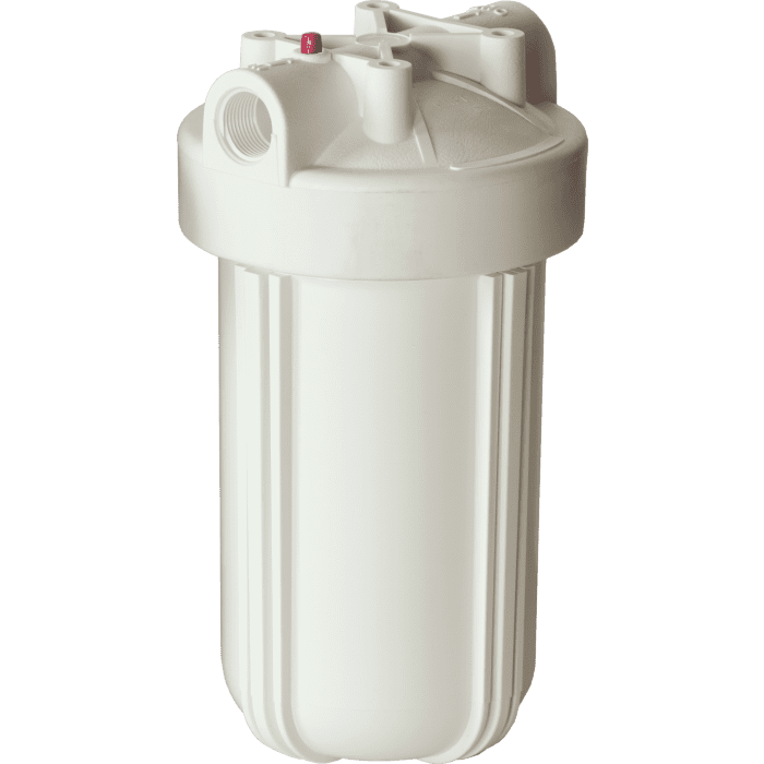 Whole House White 10" Housing (1-1/2" FPT) with pressure release (filter cartridges sold separately)