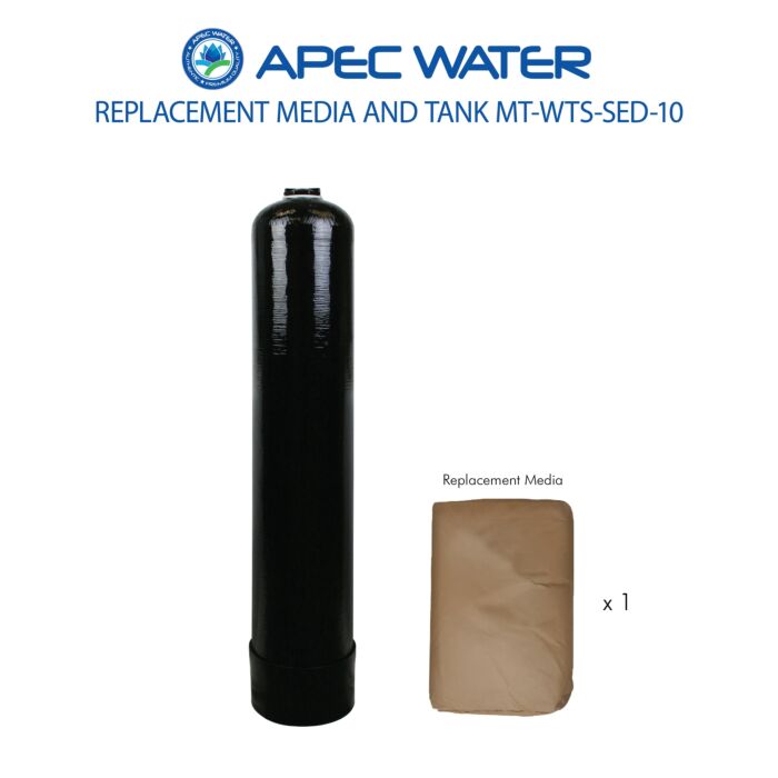 WTS-SED-10 Replacement 1 C.F. Media And High Quality Tank For Fine Sand, Sediment & Turbidity Reduction