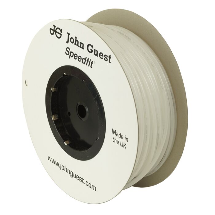 John Guest Food Grade Polyethylene Tubing For Reverse Osmosis Systems - 10 Feet (1/4 Inch, Clear)