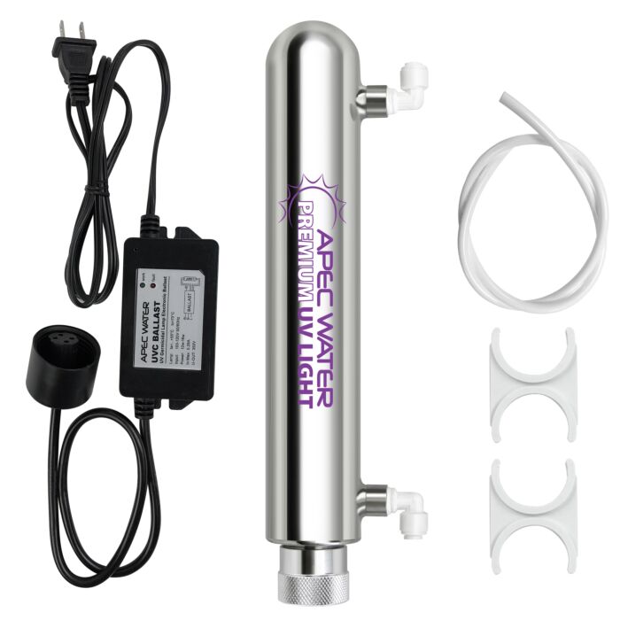 APEC Stainless Steel UV Ultra Violet Sterilizer Water Filter Kit