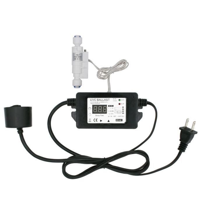UV Transformer Ballast with Smart Flow Sensor Switch and Delayed Function, Preventing Water Getting Heat Up by UV Light