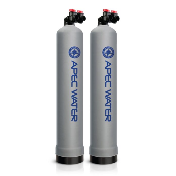 APEC WH-SOLUTION-10-COAT Whole House Water Filter and Salt Free Water Conditioner Systems with Coat for 1-3 Bathrooms