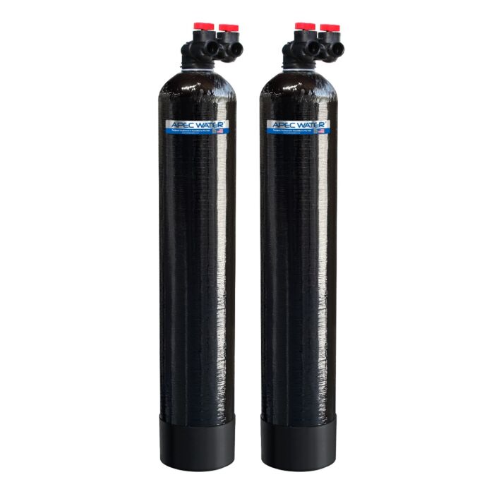 APEC WH-SOLUTION-10-FG Whole House Water Filter and Salt Free Water Conditioner Systems For 1-3 Bathrooms